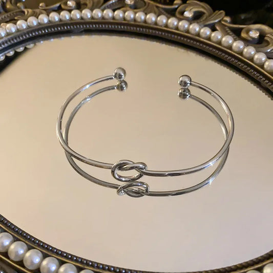 Elara Jewelry™ Knot Cuff Bracelet