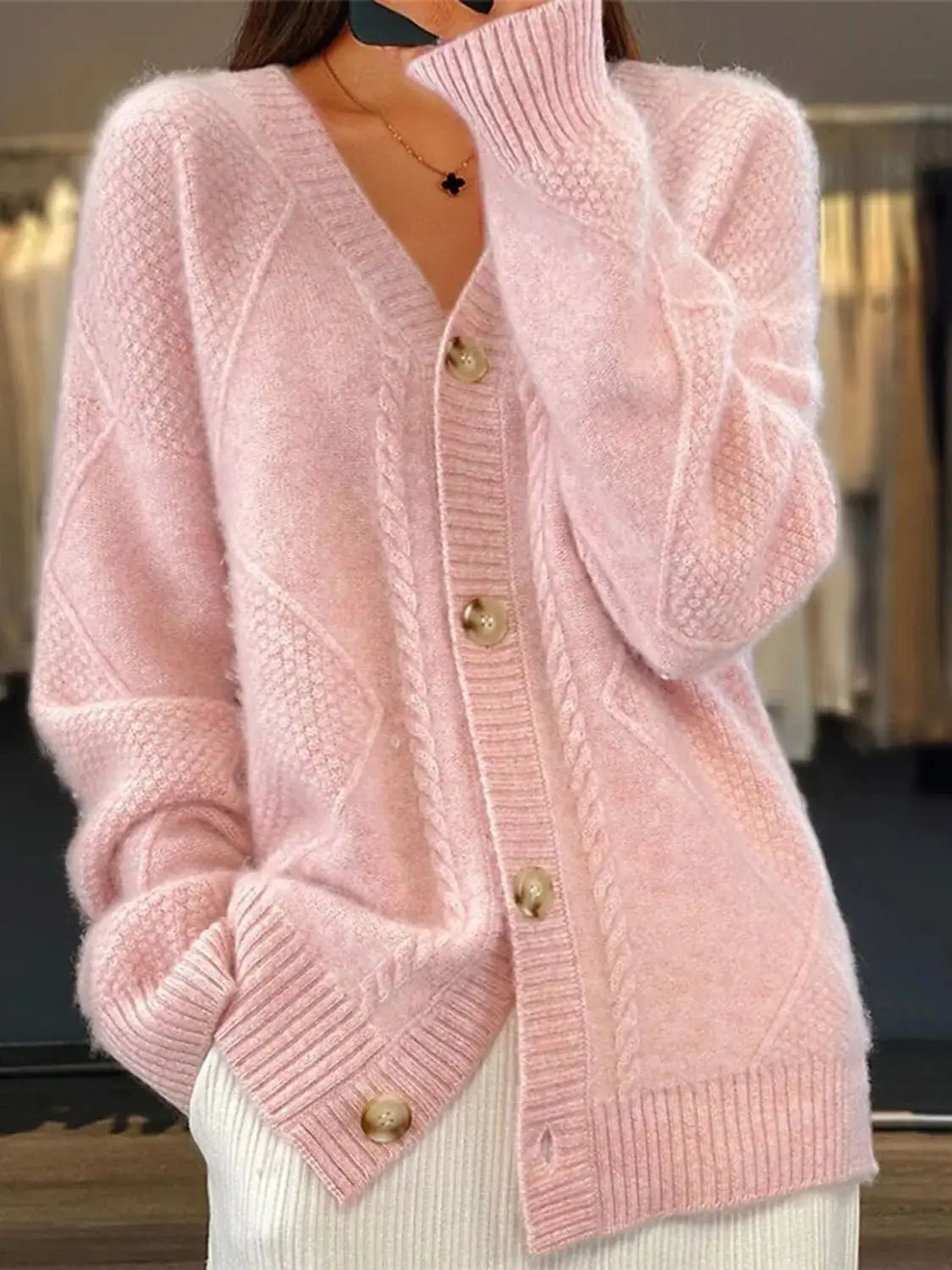 Lunara Winter™ Knitted Breasted Cardigan