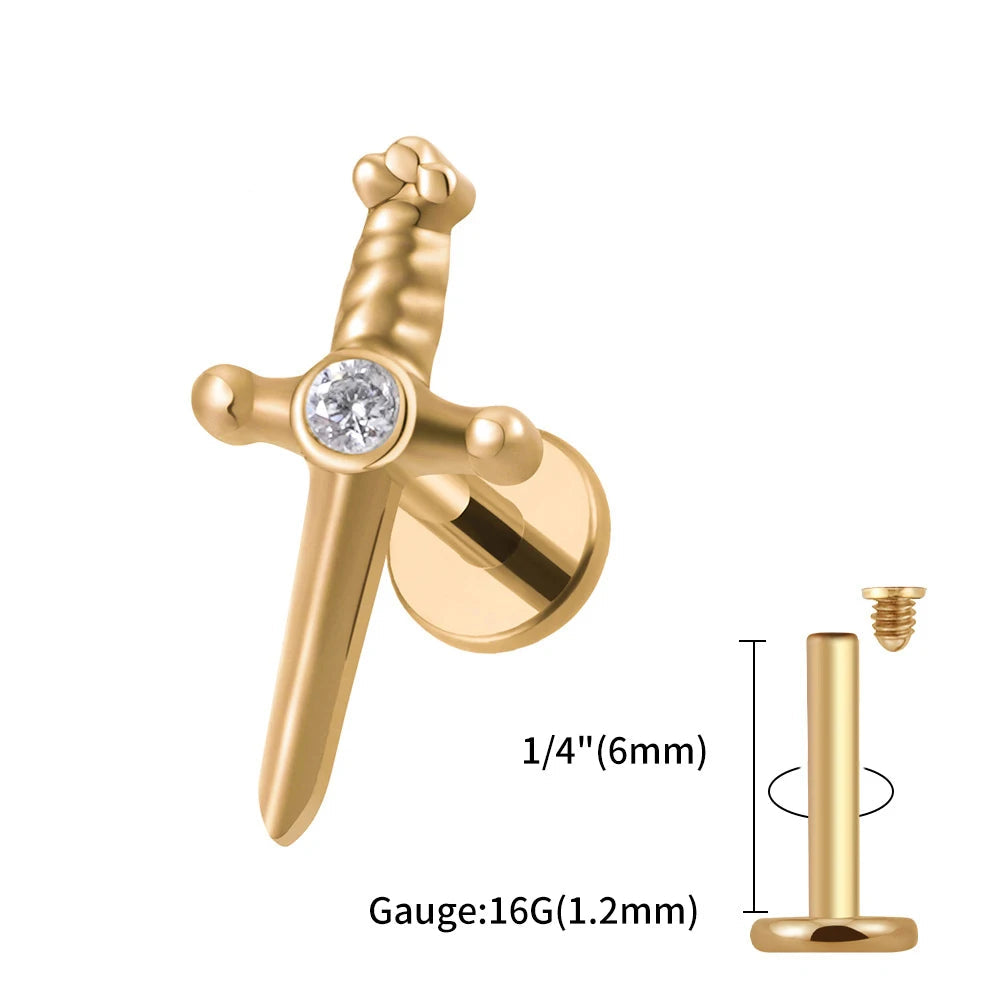 Orecchini a bottone Elara Jewelry™ Valora Dagger