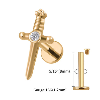 Orecchini a bottone Elara Jewelry™ Valora Dagger
