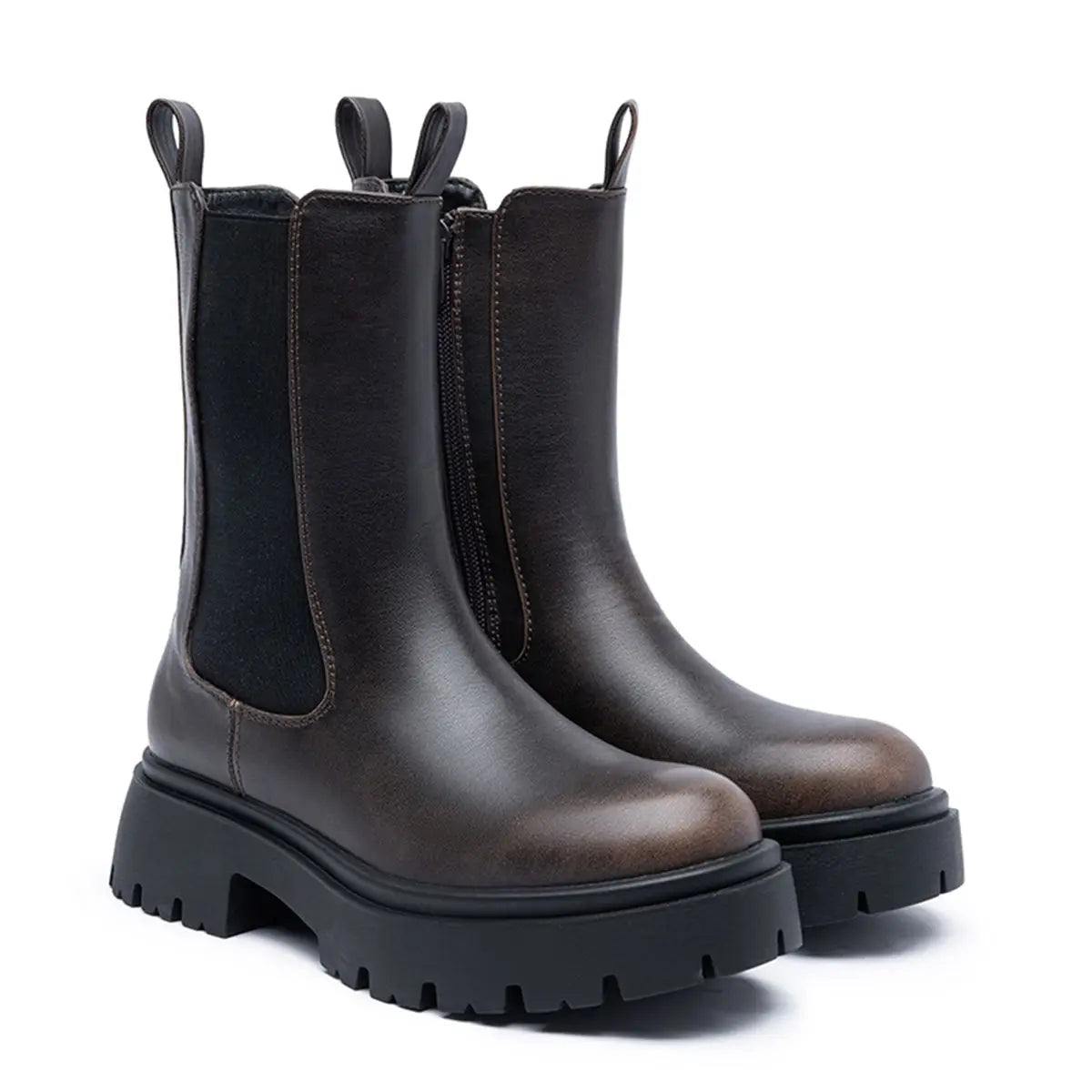 מגפי פלטפורמה שחורים לנשים של Lunara Winter™