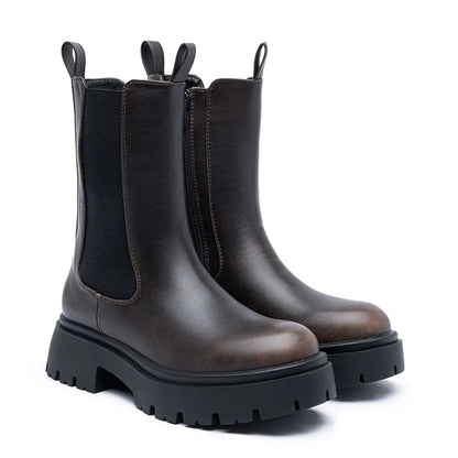 מגפי פלטפורמה שחורים לנשים של Lunara Winter™
