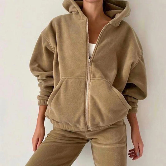 Lunara Winter™ Two Piece Hooded Zipper Set