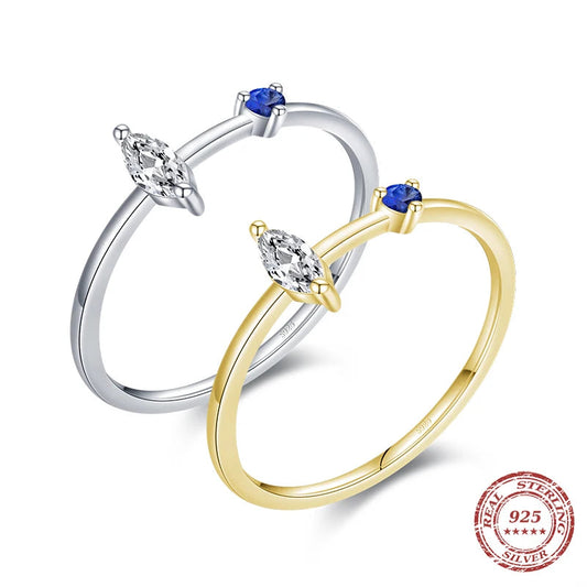 Elara Jewelry™ Azure Marquise Duo Ring