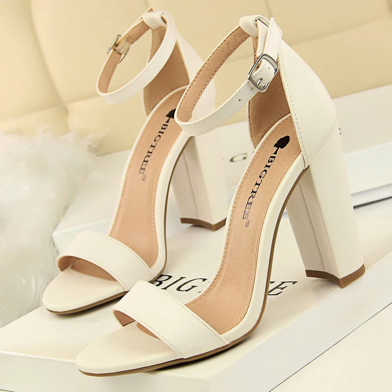 Solenne Shoes™ Sandali da donna con tacco spesso