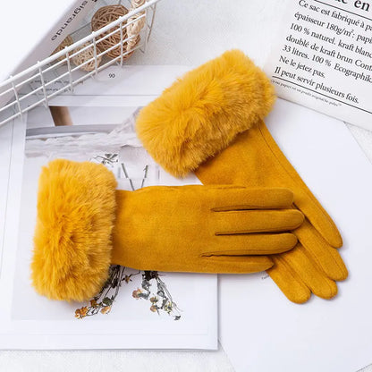 Gants chauds en cuir suédé Lunara Winter™
