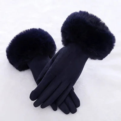 Gants chauds en cuir suédé Lunara Winter™