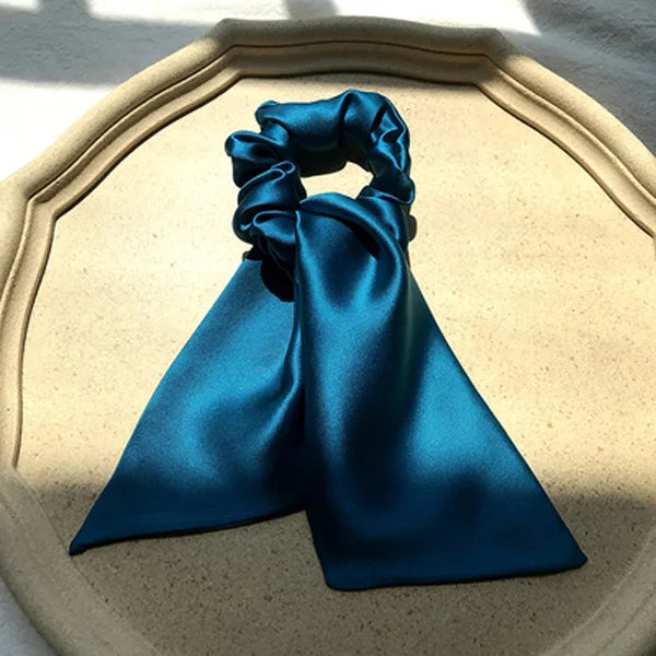 SatinÉclat™ Bowknot Scrunchie for Hair