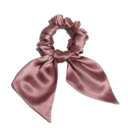 SatinÉclat™ Bowknot Scrunchie for Hair