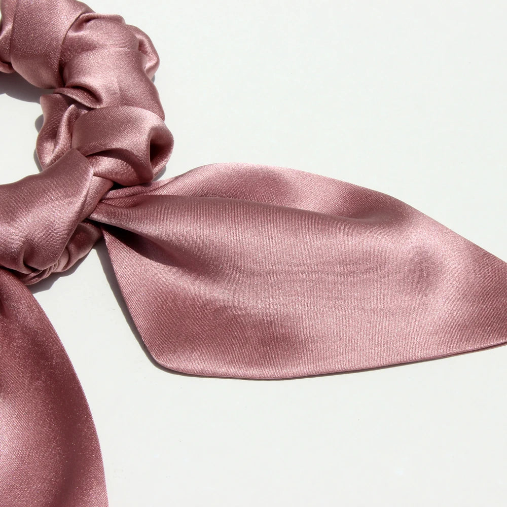 SatinÉclat™ Bowknot Scrunchie for Hair