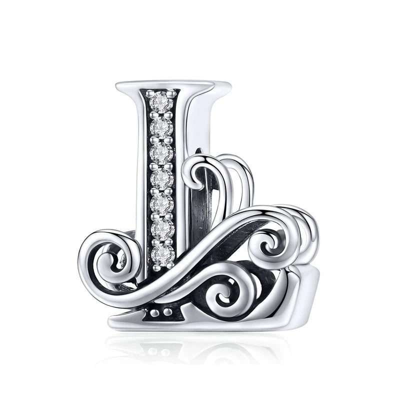 Elara Jewelry™ Vintage-Buchstaben-Charm-Armband