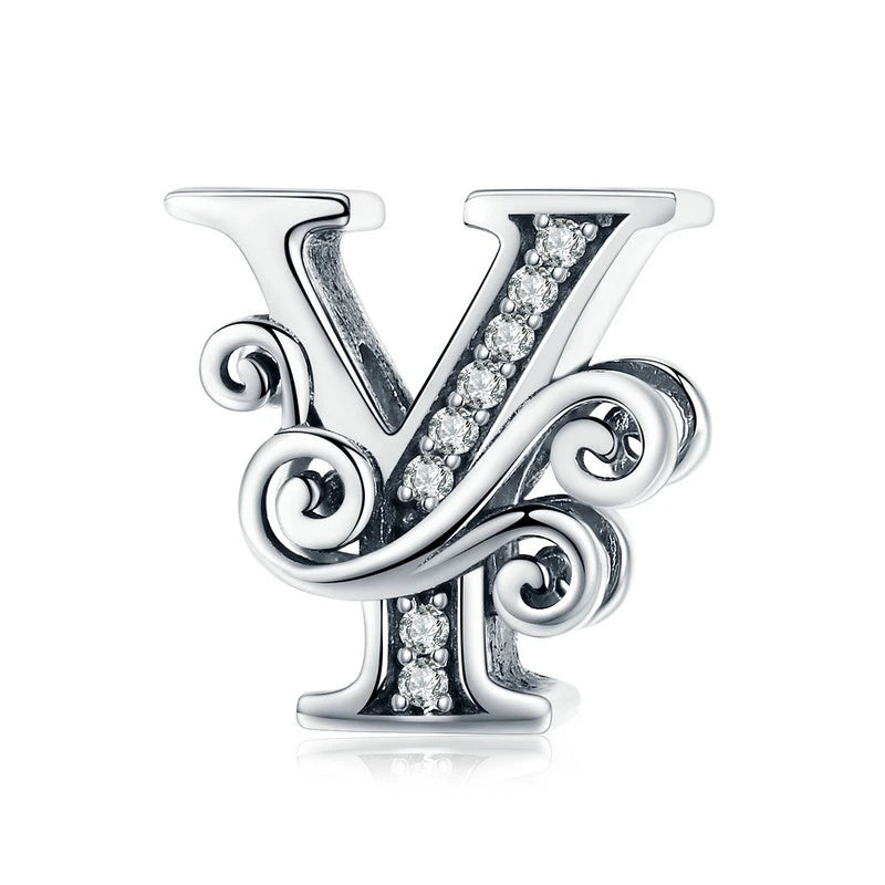 Elara Jewelry™ Vintage-Buchstaben-Charm-Armband