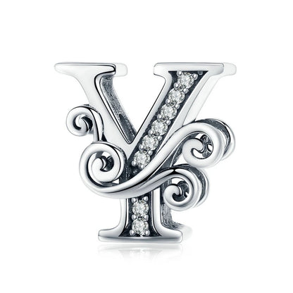 Elara Jewelry™ Vintage-Buchstaben-Charm-Armband