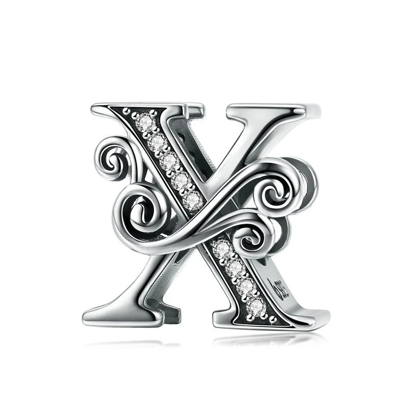 Elara Jewelry™ Vintage-Buchstaben-Charm-Armband