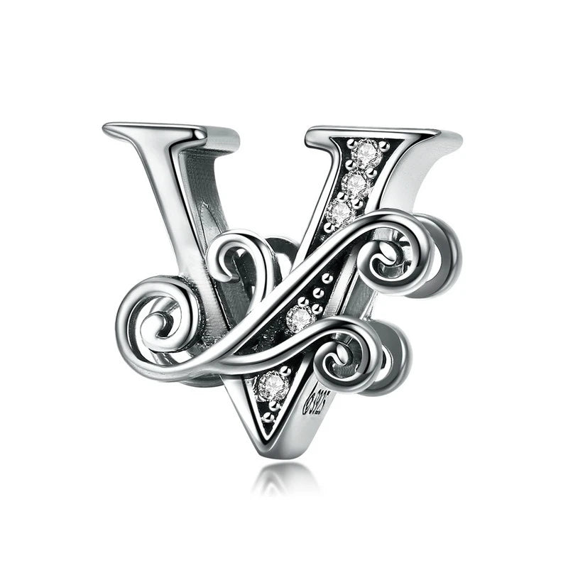 Elara Jewelry™ Vintage-Buchstaben-Charm-Armband