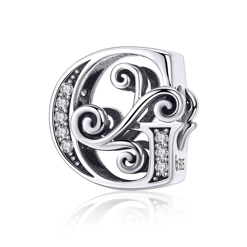 Elara Jewelry™ Vintage-Buchstaben-Charm-Armband