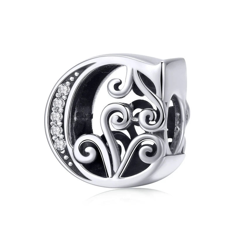 Elara Jewelry™ Vintage-Buchstaben-Charm-Armband