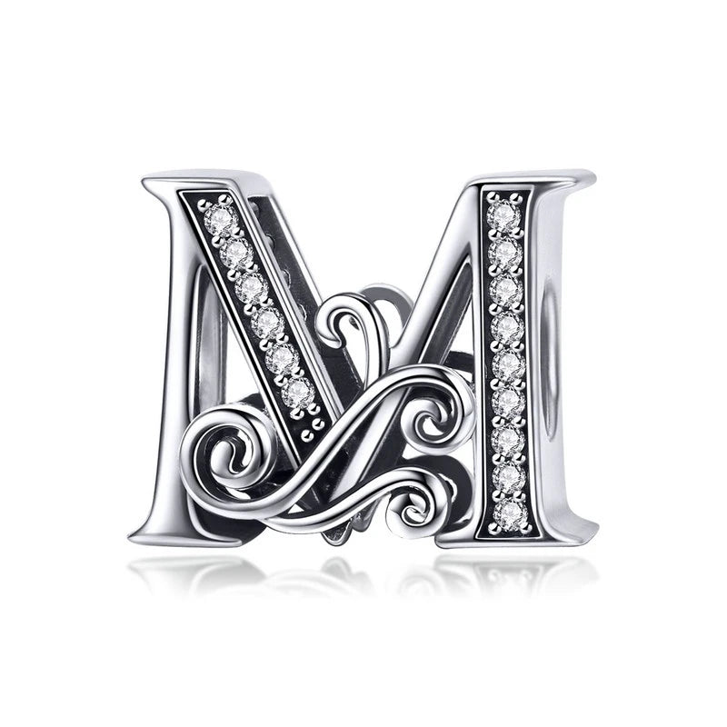 Elara Jewelry™ Vintage-Buchstaben-Charm-Armband