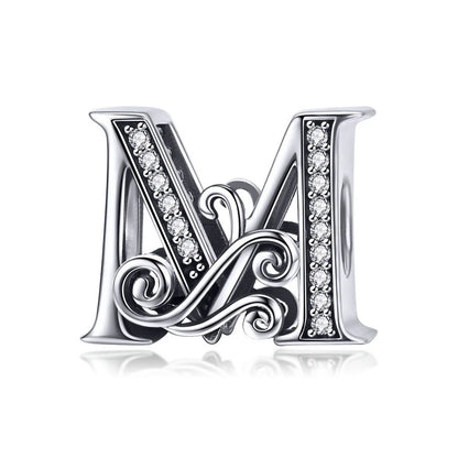 Elara Jewelry™ Vintage-Buchstaben-Charm-Armband