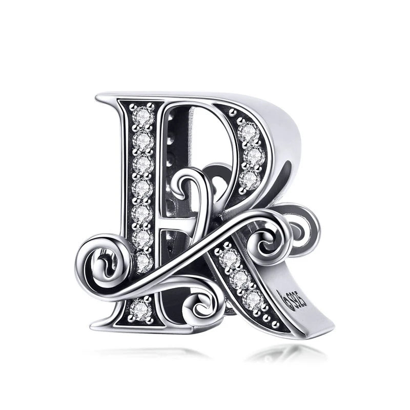 Elara Jewelry™ Vintage-Buchstaben-Charm-Armband