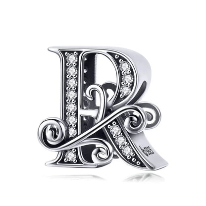 Elara Jewelry™ Vintage-Buchstaben-Charm-Armband