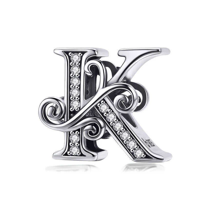 Elara Jewelry™ Vintage-Buchstaben-Charm-Armband