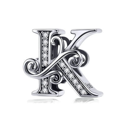 Elara Jewelry™ Vintage-Buchstaben-Charm-Armband