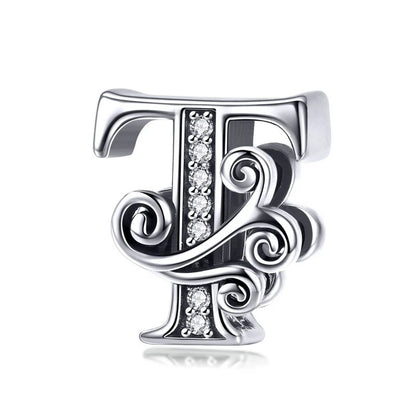 Elara Jewelry™ Vintage-Buchstaben-Charm-Armband