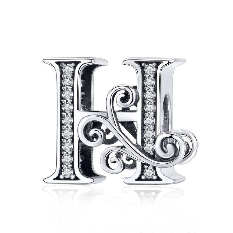 Elara Jewelry™ Vintage-Buchstaben-Charm-Armband