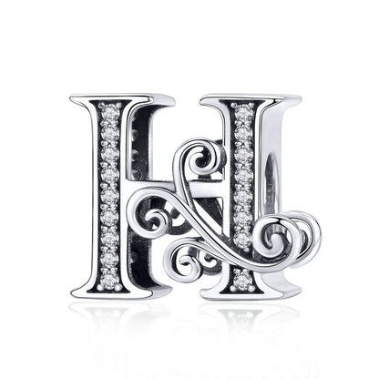 Elara Jewelry™ Vintage-Buchstaben-Charm-Armband