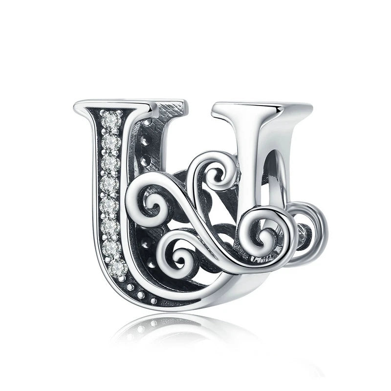 Elara Jewelry™ Vintage-Buchstaben-Charm-Armband