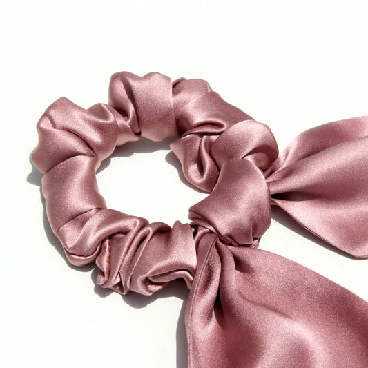 SatinÉclat™ Bowknot Scrunchie for Hair