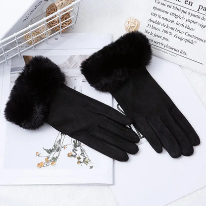 Gants chauds en cuir suédé Lunara Winter™