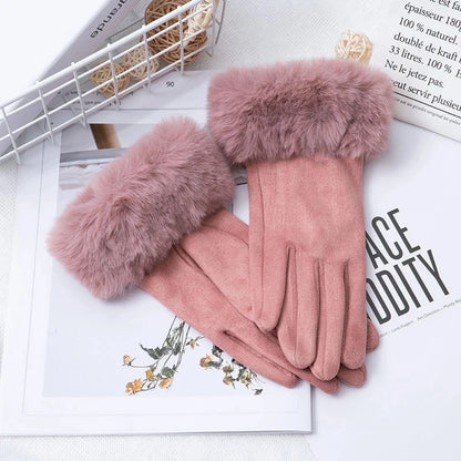 Gants chauds en cuir suédé Lunara Winter™