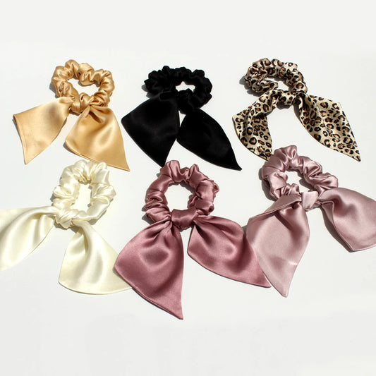 SatinÉclat™ Bowknot Scrunchie for Hair