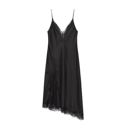 Amoura Dresses™ Robe longue à texture satinée