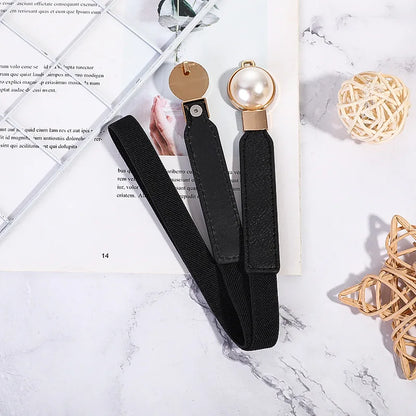 ÉlanBag™ Belt with Double Pearl Buckles