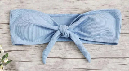 SeaLure™ Velvet Knot Bandeau Bikini Set