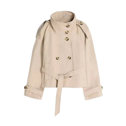 Lunara Winter™ Solider Trenchcoat mit Schnürung für Damen