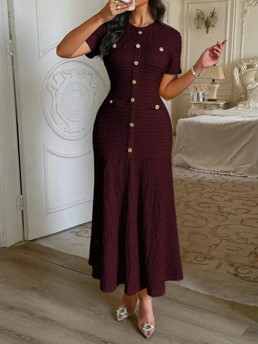Amoura Dresses™ Textured Knit Midi Dress