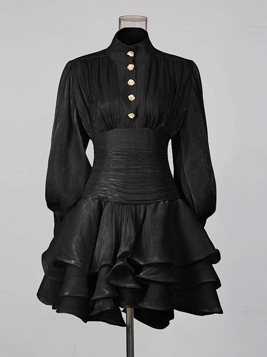 Amoura Dresses™ Women Puff Sleeves Ruched Waist
