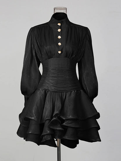 Amoura Dresses™ Women Puff Sleeves Ruched Waist