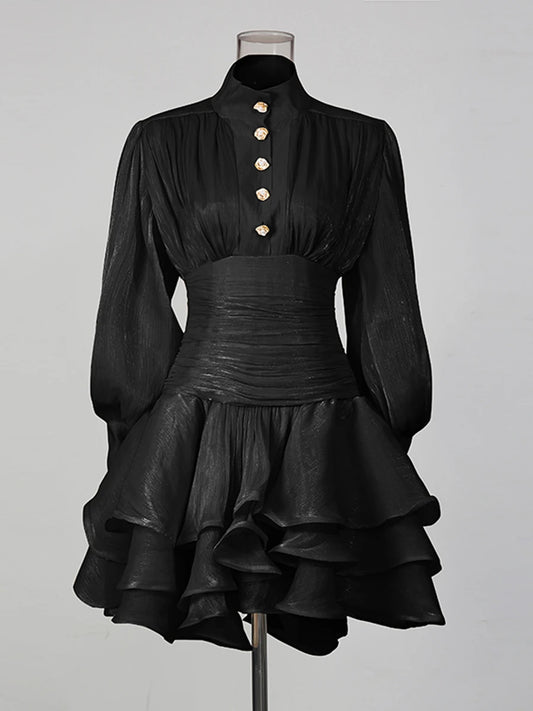 Amoura Dresses™ Women Puff Sleeves Ruched Waist
