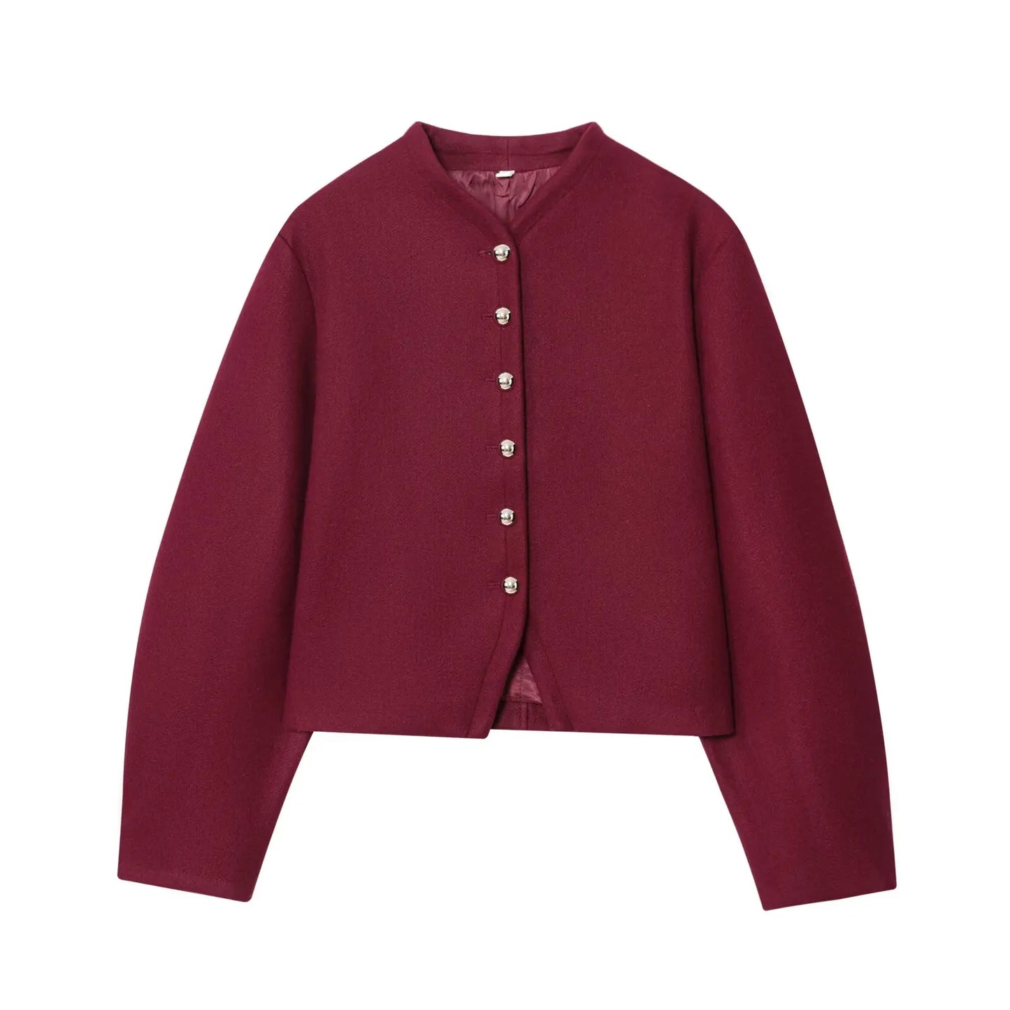 Casaco feminino chique minimalista com botões Lunara Winter™