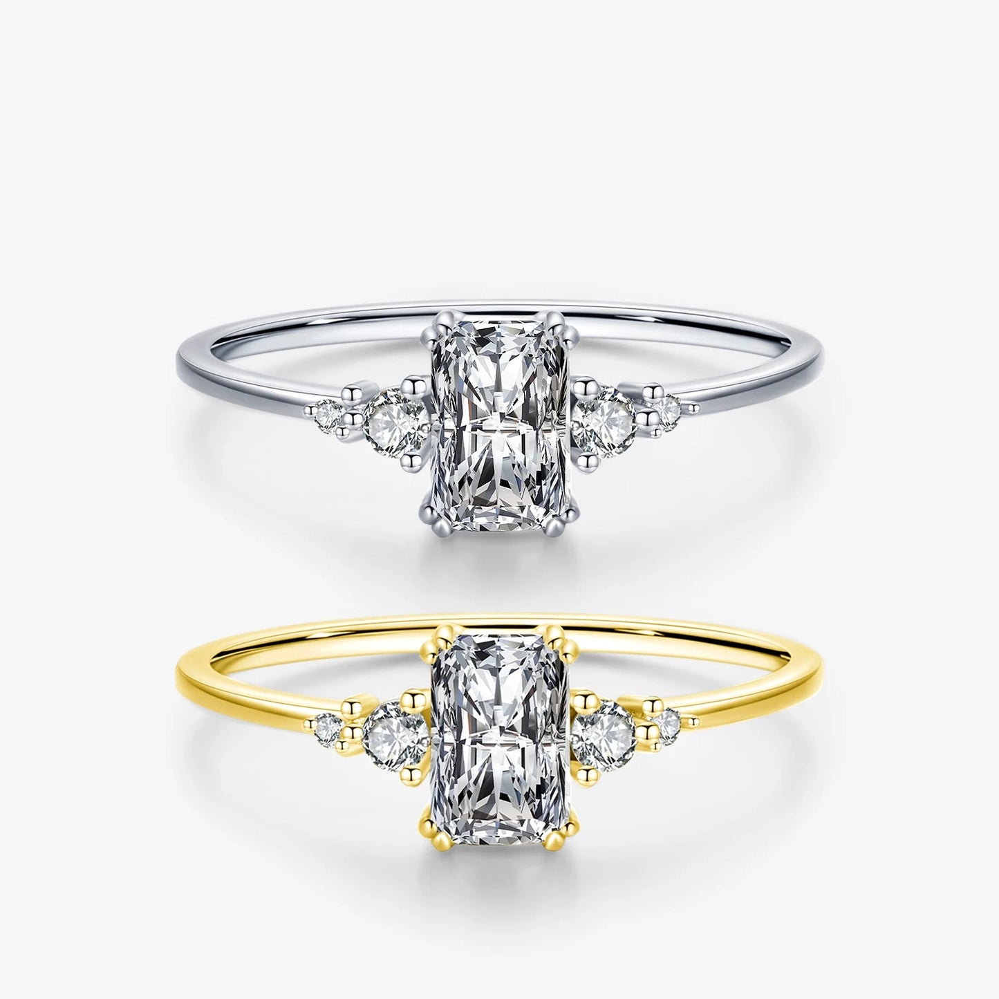 Elara Jewelry™ Regalia Emerald Cut Ring