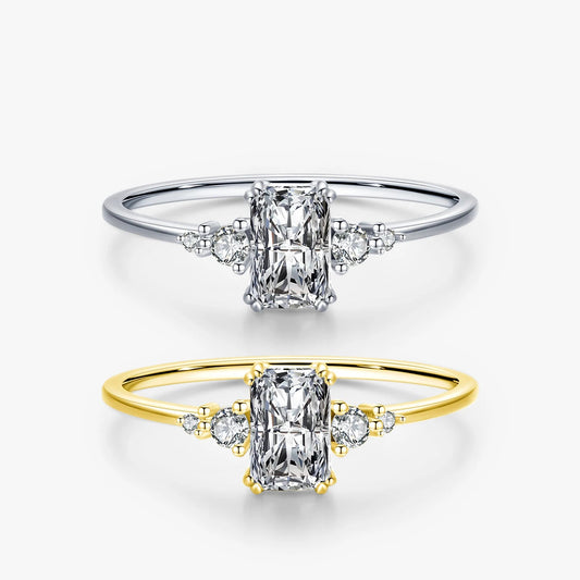 Elara Jewelry™ Regalia Emerald Cut Ring