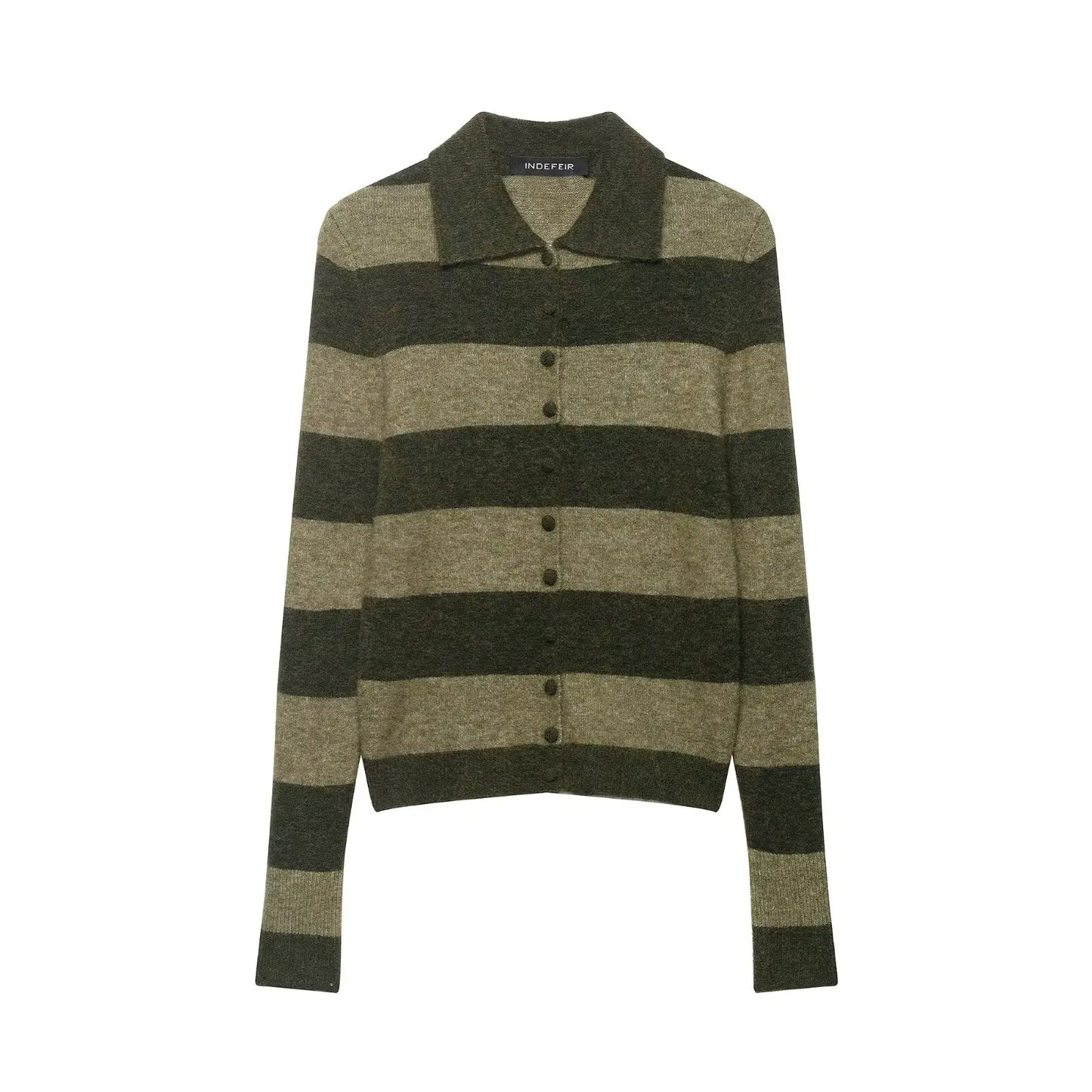 Cardigan tricoté à rayures mode Lunara Winter™