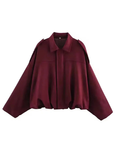 Lunara Winter™ Women Zipper Suede Jacket