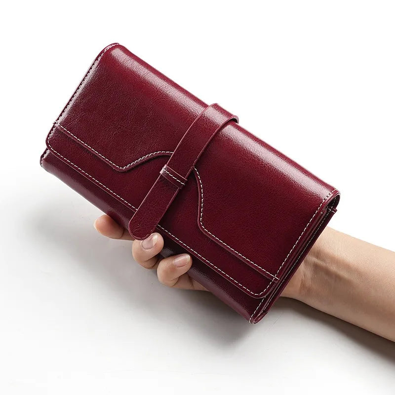 ÉlanBag™ Leather Long Clutch Bag