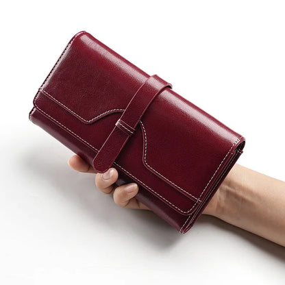 ÉlanBag™ Leather Long Clutch Bag